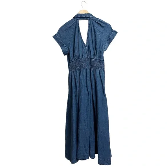 Anthroplogies Denim Blue Dress - Picture 3 of 7